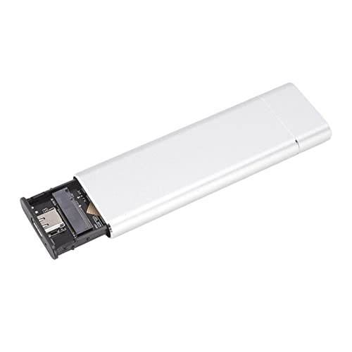 M.2 NVMe SSD Enclosure, Aluminum 6Gbps USB3.1 to NVMe PCIe M Key Type C SSD External Hard Drive Enclosure Tool Free SSD Adapter for 2230/2242/2260/2280 SSD