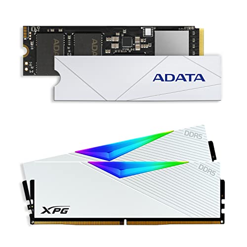 XPG Lancer DDR5 RGB 6000MHz 32GB (2x16GB) Desktop Memory with ADATA 2TB Premium SSD M.2 2280 PCIe Gen4 NVMe SSD Bundle