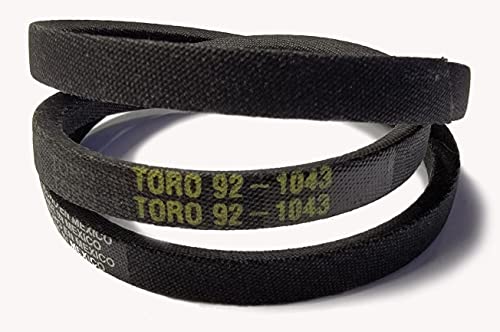 Genuine Toro OEM 92-1043 V-Belt for Older Toro Lawn Mowers Silver SilverPro Gold GoldPro and Recycler Lawnmowers
