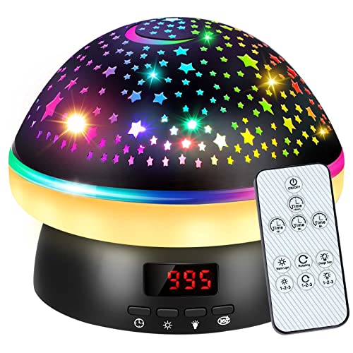 VAV Toys for 3-8 Year Old Boys, Star Projector Night Light for Kids with Remote Control Timer, Christmas Birthday Xmas Gifts for 3-10 Year Old Boys Girls, Aesthetic Room Decor Ideal Toddler Boy Toys