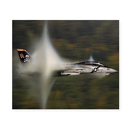 US Navy F14 Tomcat Fighter Jet -10 x 8″ American Military Aircraft Wall Print -Ready to Frame. Home-Office Decor. Perfect Sign for Game Room-Cave! Great Gift for Active Duty Military & Veterans!