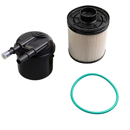 6.7L Fuel Filter Kit Compatible with Ford F250 F350 F450 F550 2011-2016 Powerstroke 5 Micron Fuel Filter Water Separator Set V8 Engines Replace FD4615 BC3Z-9N184-B