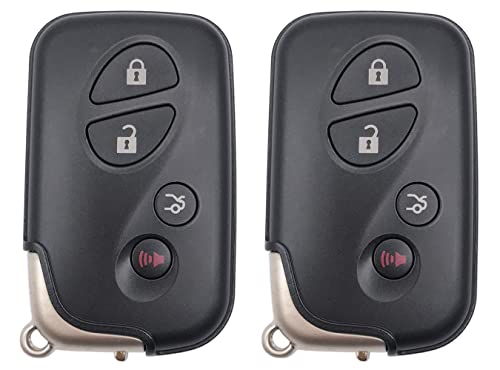 Horande Replacement Key Fob Cover Case fit for Lexus ES GS IS LS LX ES350 GS300 GS350 GS430 GS450h ISC IS250 IS350 LS460 LS600h Keyless Entry Key Fob Shell (2PCS)