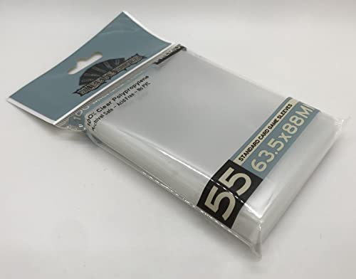 Standard Card Game Sleeves (63.5x88mm) -55 Pack, 100 Microns by Sleeve Kings
