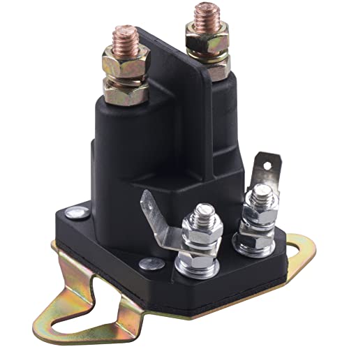 JINGKE 435-103 Starter Solenoid,4-Pole / 12 V / 5/16-24 – Replaces 28-4210/47-1910/110167,Relay Switch for Briggs Stratton Engine MTD Sears Craftsman Mower