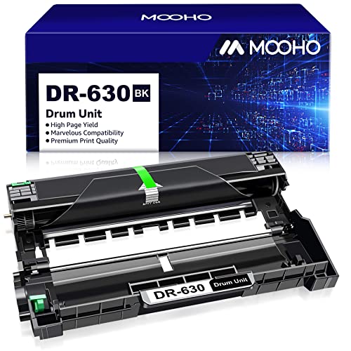 Mooho Compatible Drum Unit Replacement for Brother DR-630 DR 630 Drum for Brother MFC-L2700DW MFC-L2740DW HL-L2380DW DCP-L2540DW HL-L2300D DCP-L2520DW HL-L2320D Laser Printer (Black, 1-Pack)