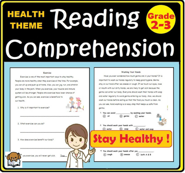 Health Reading Comprehension Worksheet Printable Activity
