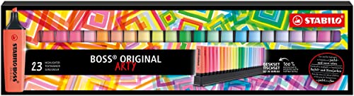 STABILO Highlighter BOSS ORIGINAL ARTY – Deskset of 23 – Assorted Colors