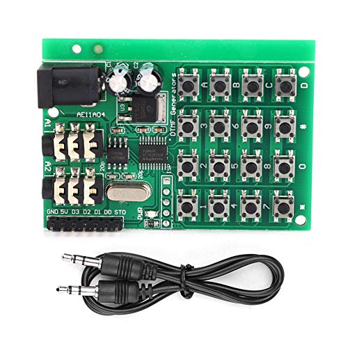 Tyenaza AE11A04 DTMF Audio Generator Module, Voice Dual Encode Transmitter Board 5~24VDC for Dialing Keyboard