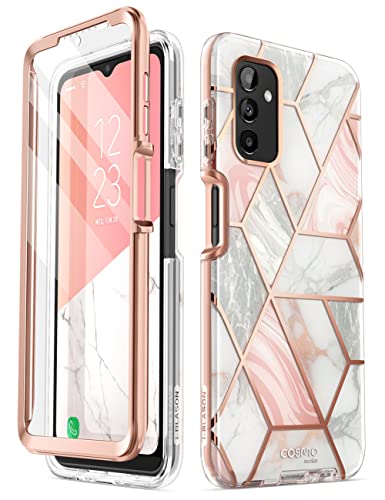 i-Blason Cosmo Case for Samsung Galaxy A13 4G/ 5G, Slim Full-Body Stylish Protective Case with Built-in Screen Protector (Marble)