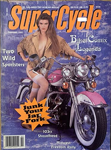SUPERCYCLE Biker Motorcycle Magazine February 1991
