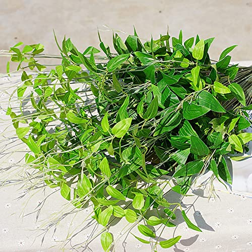 curfair Artificial Plant Fake Flower Exquisite 1Pc/4 Branches Artificial Green Leaves Fake Plant Home Wedding Garden Decor for Home-Green | The Storepaperoomates Retail Market - Fast Affordable Shopping