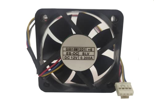 G5015M12D1+6 5cm 5015 12V 0.200A 4-Wire PWM Speed Regulation Cooling Fan