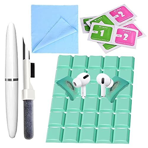 Wilbeva 41 Pcs Cleaner Kit for Airpods, 2023 New Cleaning Pen for Airpods Pro 1 2 3 Earbuds and Case, Cellphones, Wireless Earphones, Laptop, Camera, 4 in 1 Multifunctional Cleaning Tools