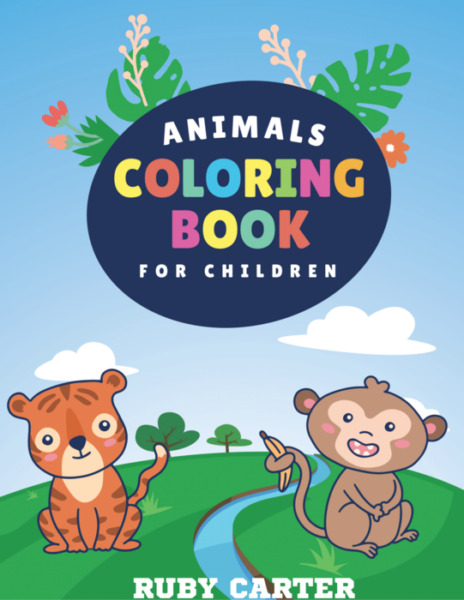 200+ Animals Coloring Book For Children With Sheep Cats Dogs Birds Rabbits Elephants And More 458 Pages 8.5 x 11 inches Printable