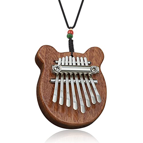 Kalimba Thumb Piano – 8 Keys Tiny piano,Portable Mini Finger Piano with ​Lanyard, Musical Instruments for Kids and Adults, Perfect Musical Gifts for Beginners