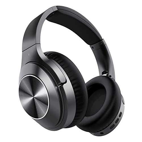Noise Cancelling Headphones Over Ear: Bluetooth Wireless Foldable ANC Headphones Comfortable with Active Sound Canceling Stereo Mic