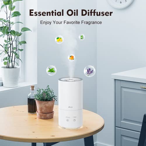 Home Humidifier for Large Room, 1000ml Essential Oil Diffuser with Timer, Top Fill Design Cool Mist Humidifier for Bedroom, Living Room, Quiet for Baby Room, Touch Button | The Storepaperoomates Retail Market - Fast Affordable Shopping