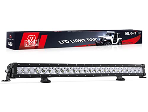 Nilight LED Light Bar 30 Inch 120W Flood Spot Combo Beam 14400LM Osram P8/5W Chips Offroad Single Row Slim Lights IP68 LED Driving Light for Pickup Truck SUV ATV UTV Boat Jeep, 5 Years Warranty | The Storepaperoomates Retail Market - Fast Affordable Shopping