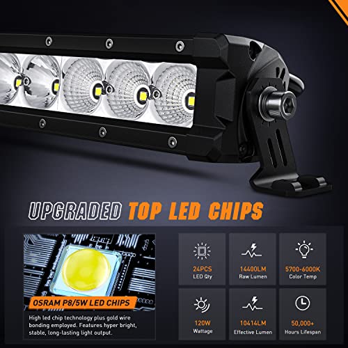 Nilight LED Light Bar 30 Inch 120W Flood Spot Combo Beam 14400LM Osram P8/5W Chips Offroad Single Row Slim Lights IP68 LED Driving Light for Pickup Truck SUV ATV UTV Boat Jeep, 5 Years Warranty | The Storepaperoomates Retail Market - Fast Affordable Shopping