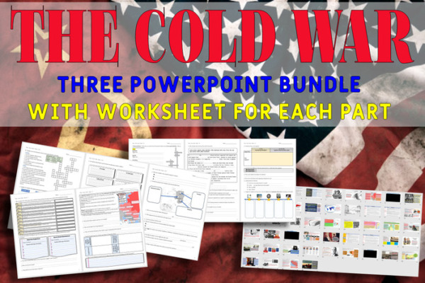 The Cold War PowerPoint and Worksheet Bundle