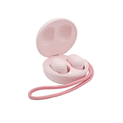 Wireless Earbuds Pink, Kids Ear Pods Wireless Earbuds for Girls Teens Bluet00th 5.1 Invisible in Ear Cordless Earpiece with Charging Case 16H Playtime Music Portable Cute Design