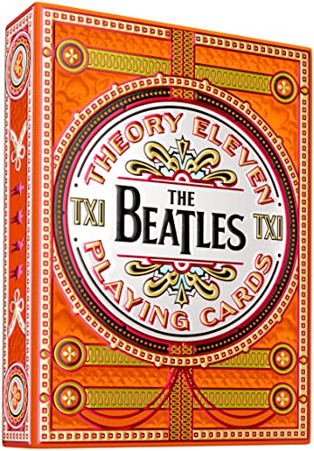 theory11 The Beatles Playing Cards (Orange)