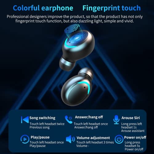 Betreasure Bluetooth Earphones Wireless Headphones 9D Stereo Sports Waterproof Earbuds Headsets with Microphone | The Storepaperoomates Retail Market - Fast Affordable Shopping