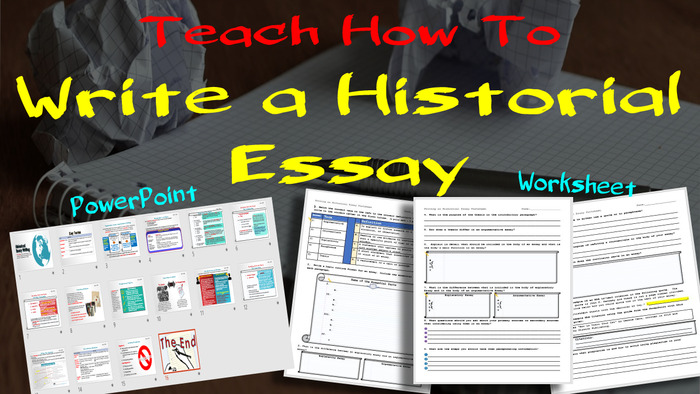 How to Write a Historical Essay Presentation PowerPoint and Worksheet | The Storepaperoomates Retail Market - Fast Affordable Shopping