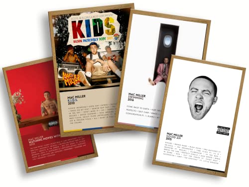 Mac Miller Poster Albums – Cool Poster Print Mac Miller Wall Decor, Music Lover, Songwriter, Poster Print, Wall Art, Home Decor, Music Print, Music Gifts Studio (#1 K.I.D.S. Album)