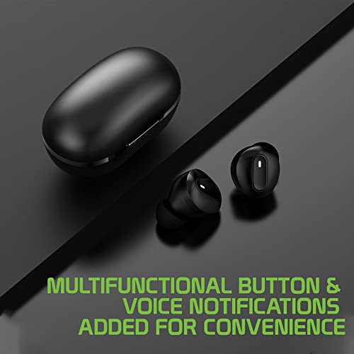 Wireless V5.1 Bluetooth Earbuds Compatible with Garmin nuvi 1250 with Extended Charging Pack case for in Ear Headphones. (V5.1 Black) | The Storepaperoomates Retail Market - Fast Affordable Shopping