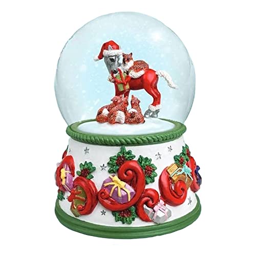 Breyer Horses 2022 Holiday Collection | Musical Snow Globe – Forest Friends | Model #700243