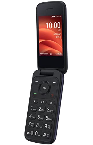Boost Mobile TCL Flip 4G LTE FlipPhone, Black – Prepaid Phone – Carrier Locked to