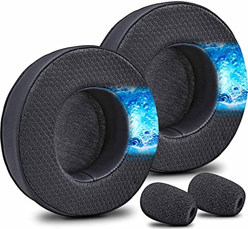 Virtuoso XT Ear Pads Replacement for Virtuoso RGB Wireless SE XT Headset, Cooling Gel, More – Softer Memory Foam, Added Thickness, Extra Durability by JESSVIT (Virtuoso XT Cooling Gel Earpads Black)