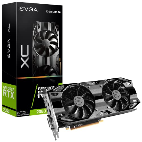 EVGA GeForce RTX 2060 12GB XC Gaming,12G-P4-2263-KR, GDDR6,Dual Fans,Metal Backplate