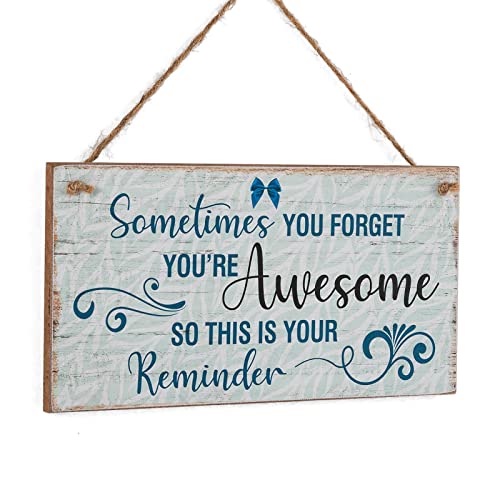Yankario Inspirational Gifts for Women Friends Female Coworkers, Unique Birthday Gifts Thank You Gift Encouragement Gifts for Friends Bestie Girls, You Are Awesome Decor Sign 12″×6″