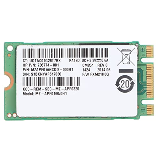 Dpofirs 16GB M.2 SSD, M.2 Hard Drive Extension Cards Compatible with Desktop PC/Laptop, High Capacity Hard Disk, 2242mm