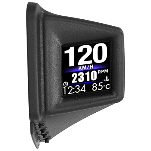 HUD Display, HD Car Digital Speedometer Multifunction Universal OBD2 GPS Dual System 270° Rotatable Screen for Vehicle