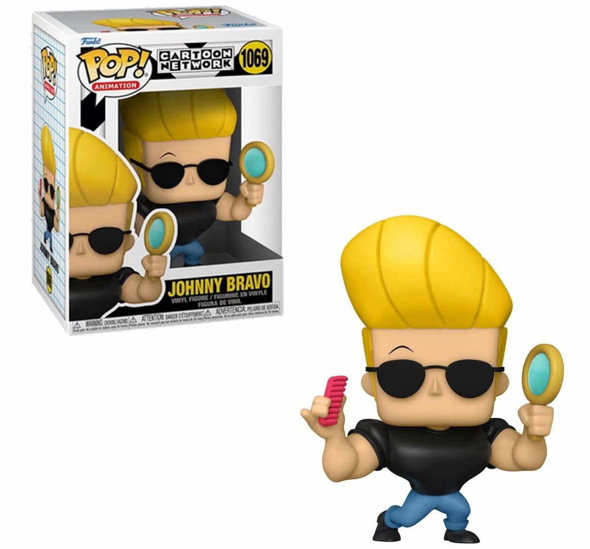 Cartoon Network: Johnny Bravo – Johnny with Mirror & Comb Funko Pop! Vinyl Figure (Bundled with Compatible Pop Box Protector Case) | The Storepaperoomates Retail Market - Fast Affordable Shopping