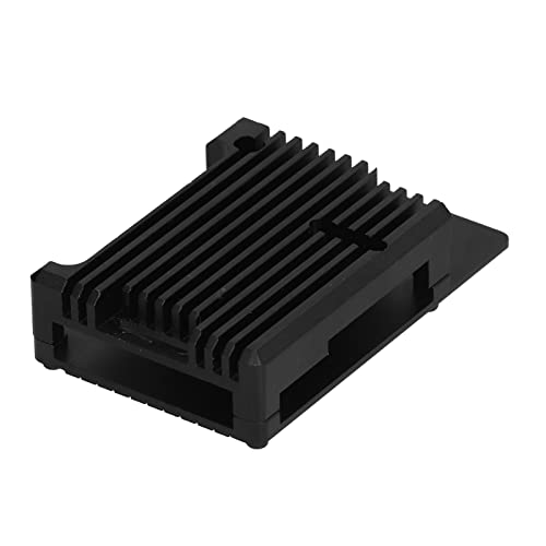 Renewed Model B+ Shell, Black Passive Heat Dissipation Anodic Oxidation Aluminum Alloy CNC Cases Shells for Raspberry Pi 3