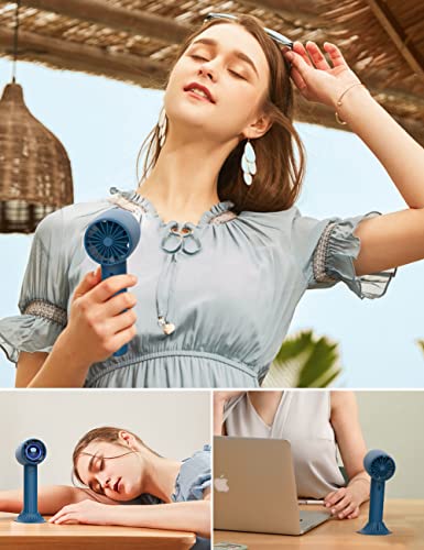 KENSUKA Portable Handheld Fan with Aromatherapy HA1, Personal USB Rechargeable Mini Turbo Fan with 3 Speed Adjustable and Desk Base, Pocket Hand Fan for Women, Travel, Makeup, Outdoor, Indoor. | The Storepaperoomates Retail Market - Fast Affordable Shopping
