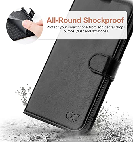 OCASE Compatible with Galaxy S22 5G Wallet Case, PU Leather Flip Folio Case with Card Holders RFID Blocking Kickstand [Shockproof TPU Inner Shell] Phone Cover 6.1 Inch (2022) – Black | The Storepaperoomates Retail Market - Fast Affordable Shopping