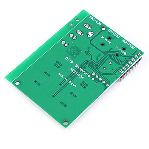 DTMF Generator Board, Audio Generator Board Dual Encode with Two 3.5mm Audio Plug Generate 16 Dual Tones AE11A04 5~24VDC MCU Interface