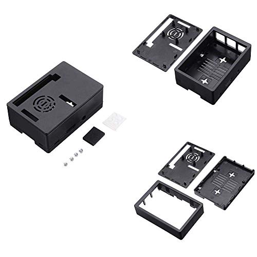 wduuoo DIY kit Module 3.5 Inch Protective Enclosure Case Support Dispaly Screen Or Cooling Fan Fit Compatible with Raspberry Pi 3B+/2B/3B Display Accessories | The Storepaperoomates Retail Market - Fast Affordable Shopping