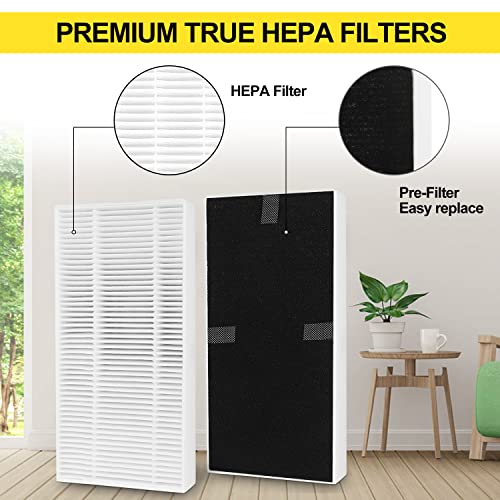 Lexind HEPA Air Filter Replacement For Honeywell U Filter Febreze FRF102B Tabletop 4 pack | The Storepaperoomates Retail Market - Fast Affordable Shopping