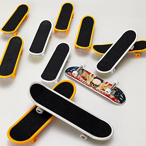 Alminionary Mini Finger Skateboards Creative Finger Boards Set of 8, Finger Sports Party Favors Novelty Toy Gift for Kids