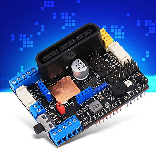Motor Drive Board, Great Workmanship Efficient Durable Motor Drive Module, Ps2X Interface Industry 4-Way Motor for Mixly Scratch Library