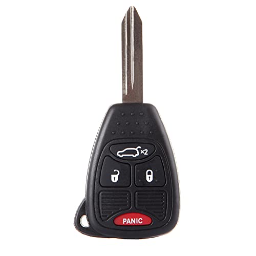 KFKGF Keyless Entry Fob for PT Cruiser Classic 2010 Key Shell Case With Ignition Key OHT692713AA Replacement Key Fob Car Remote