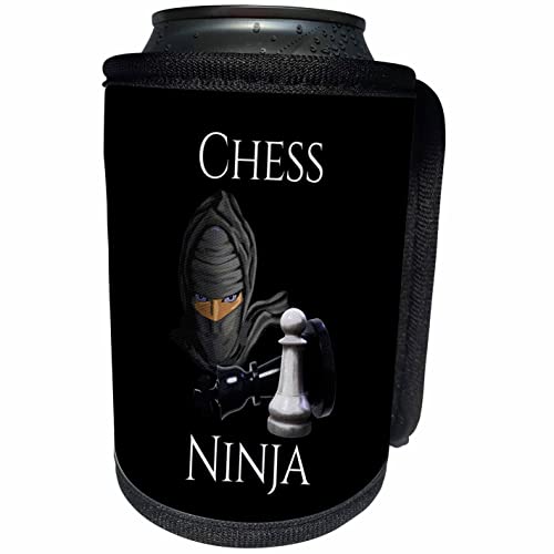 3dRose Be a Chess Ninja with this Ninja and game pieces of. – Can Cooler Bottle Wrap (cc_352631_1)