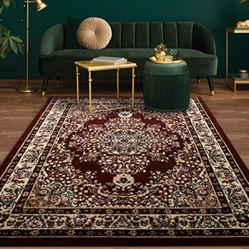Antep Rugs Oriental 8×10 Traditional Medallion Indoor Area Rug Siesta (Maroon Beige, 7’10” x 10′) | The Storepaperoomates Retail Market - Fast Affordable Shopping